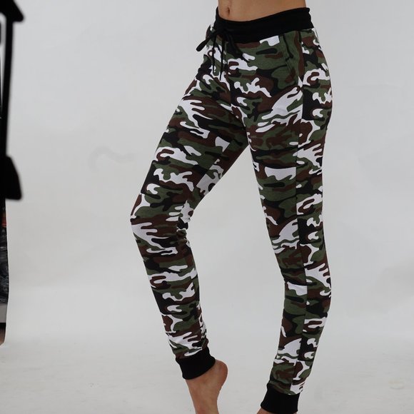 Camouflage Joggers Sweatpants with Pockets - Picture 5 of 5